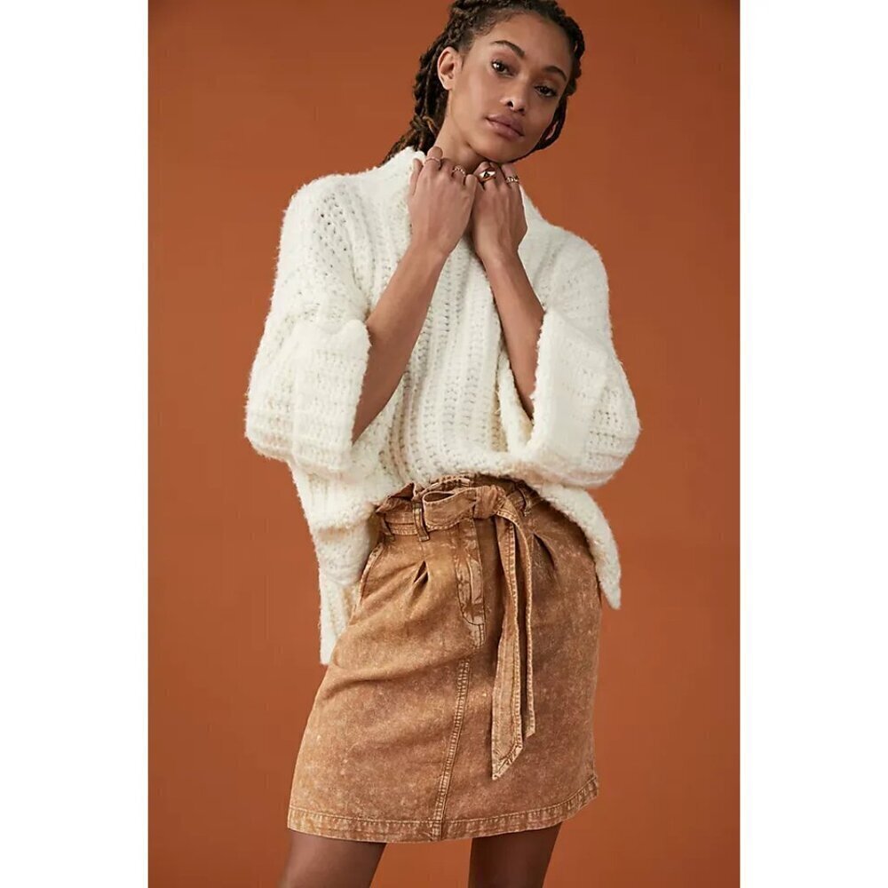 Anthropologie Pilcro & The Leterpress Paperbag High Waist Pencil Skirt